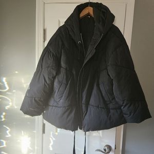 Free People Haley Black Puffer Jacket